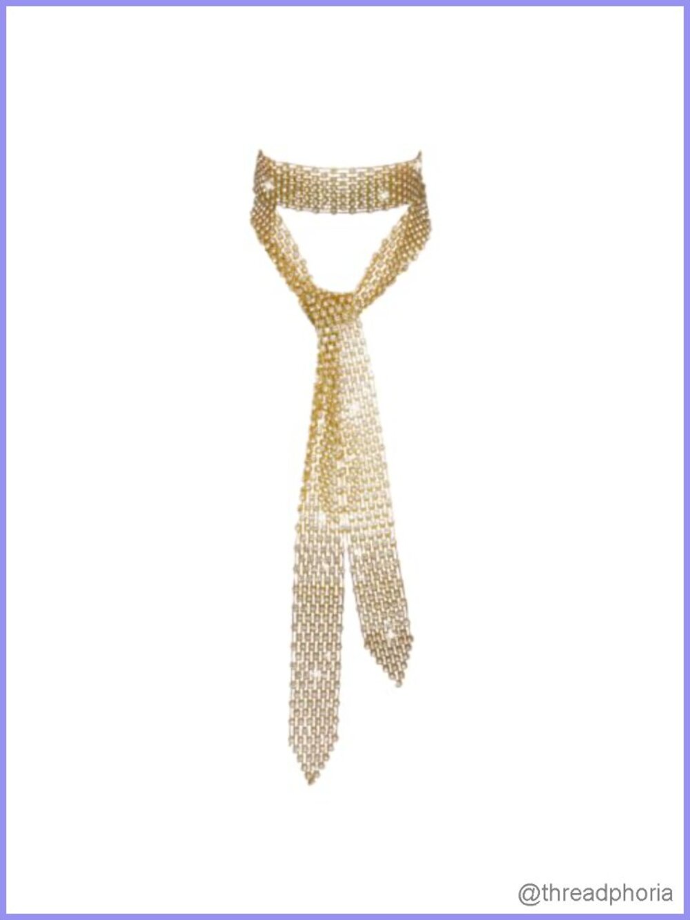 Sparkly Rhinestone Tie Scarf for Women Skinny Neck Scarf Party